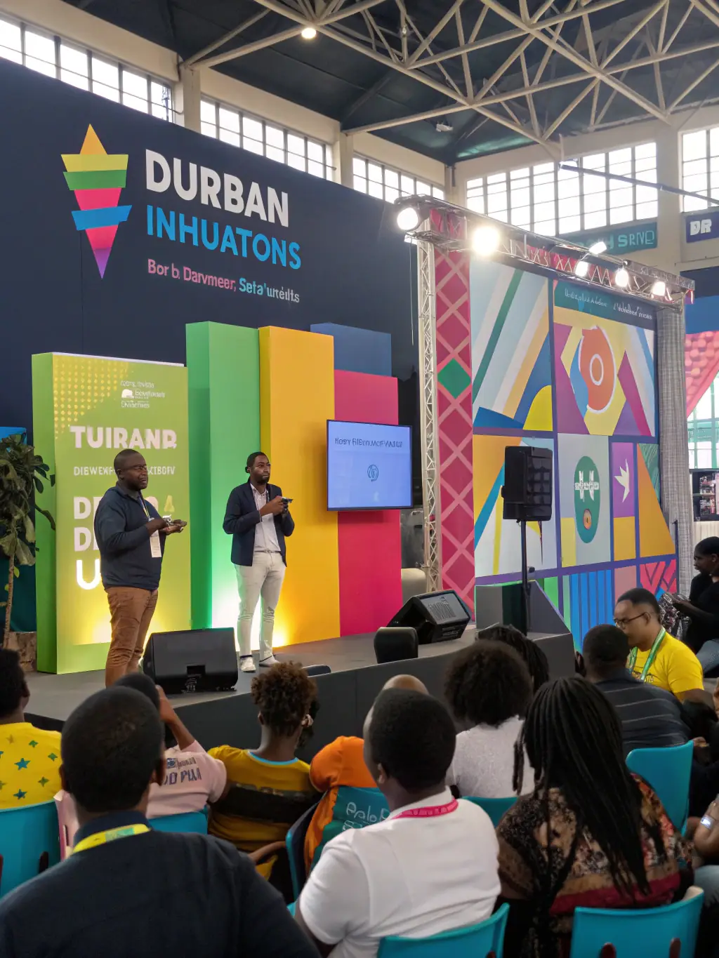 A dynamic image of the Durban Innovation Festival, highlighting the energy and creativity of South African startups.
